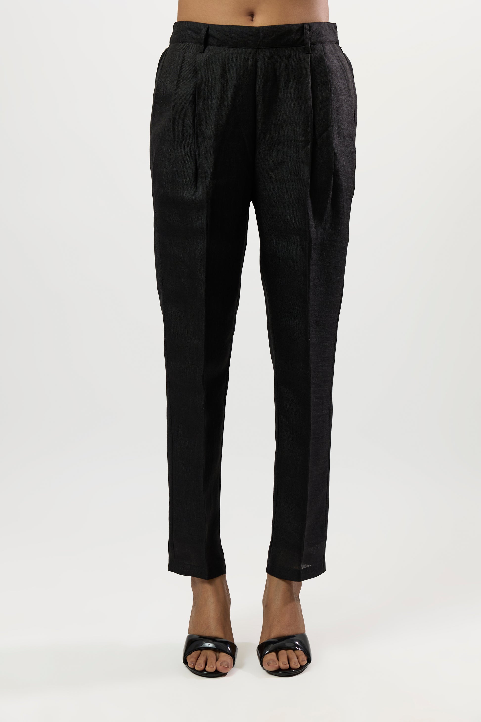 BLACK EMBROIDERED WAISTCOAT WITH PANTS